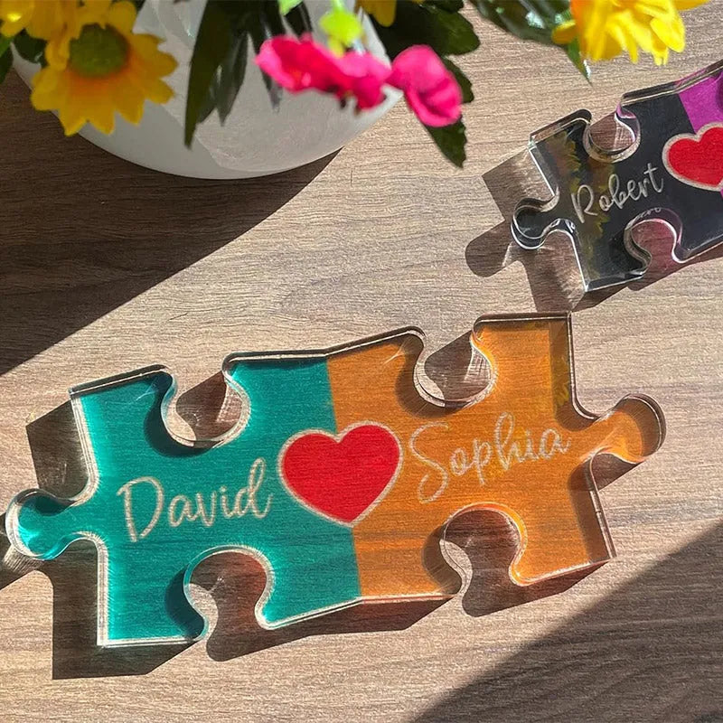 Personalized Couple Names Puzzle for Valentines - GiftShire