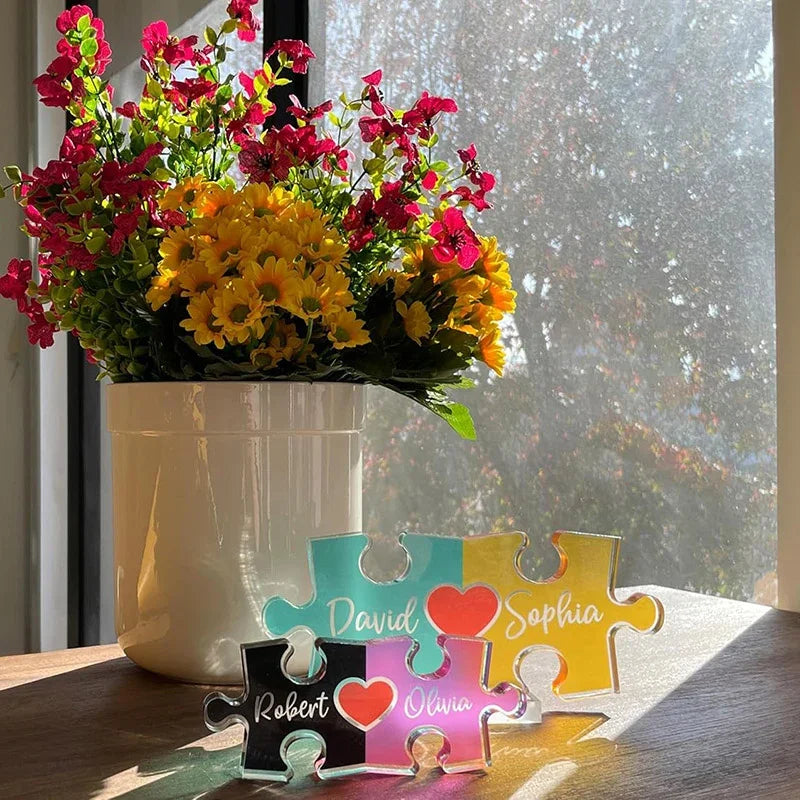 Personalized Couple Names Puzzle for Valentines - GiftShire