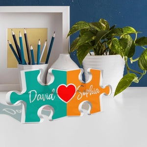 Personalized Couple Names Puzzle for Valentines - GiftShire