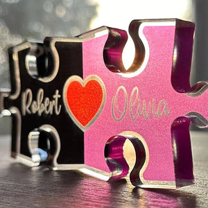 Personalized Couple Names Puzzle for Valentines - GiftShire