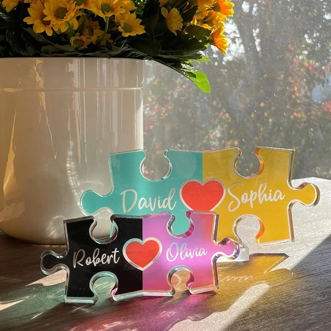 Personalized Couple Names Puzzle for Valentines - GiftShire