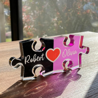 Personalized Couple Names Puzzle for Valentines - GiftShire