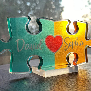 Personalized Couple Names Puzzle for Valentines - GiftShire
