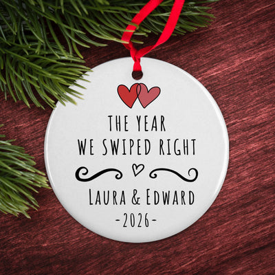 Online Dating Ceramic Ornament