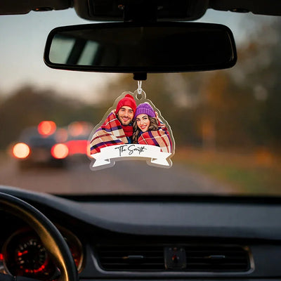 Personalized Couple Photo Keychain – Acrylic Photo Car Ornaments & Keychain