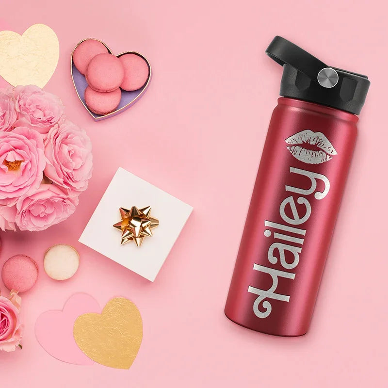 Personalized Couple Water Bottles: Choose Your Icon - GiftShire
