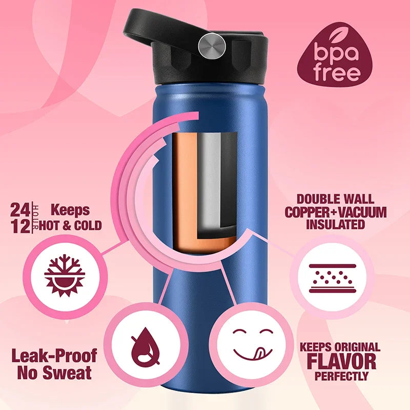 Personalized Couple Water Bottles: Choose Your Icon - GiftShire