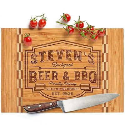 Personalized Dad Cutting Board, Christmas Gift for Dad, Gift for Him - GiftShire