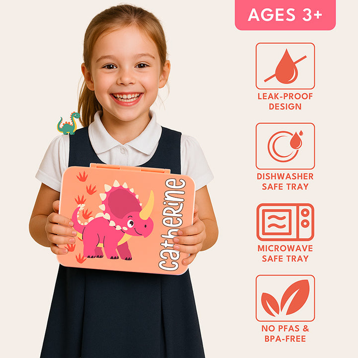 Personalized Dino Munch Lunch Box For Kids