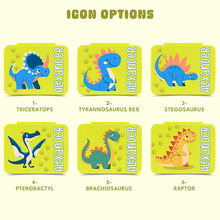 Personalized Dino Munch Lunch Box For Kids