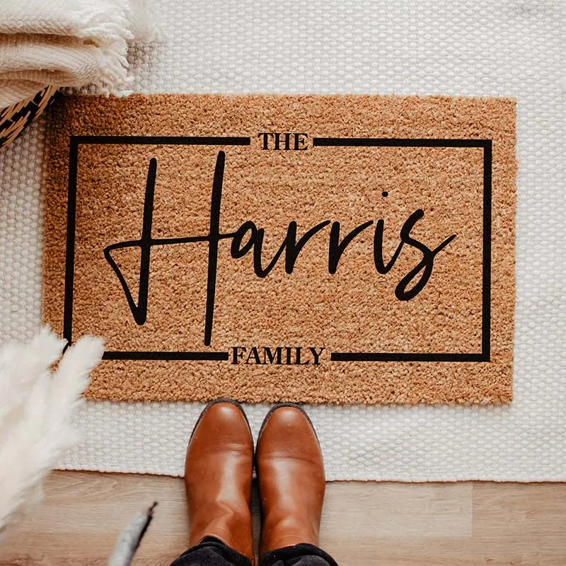 Personalized Family Door Mat, 9 Design Options - GiftShire