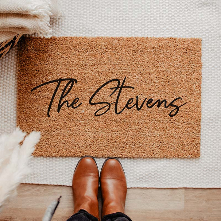 Personalized Door Mat, Family Name Door Mat - GiftShire