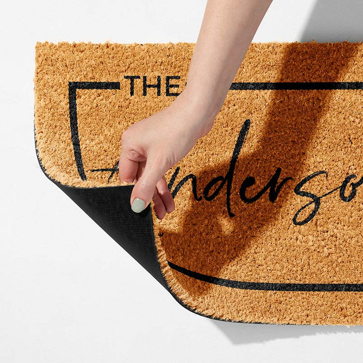 Personalized Door Mat, Family Name Door Mat - GiftShire