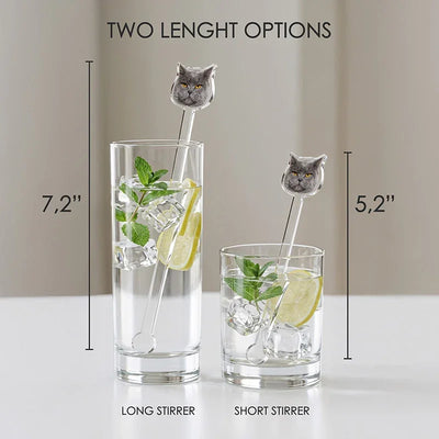 Personalized Face Drink Stirrers with Custom Photo