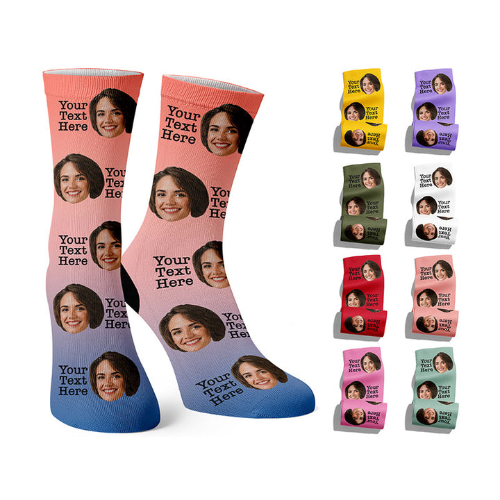 Personalized face on Socks for Adults, Young and Kids - GiftShire