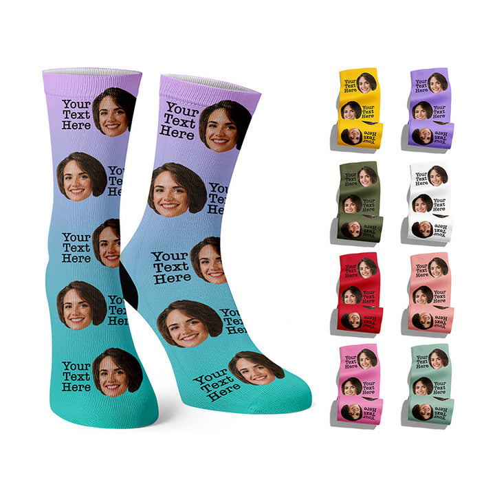 Personalized face on Socks for Adults, Young and Kids - GiftShire