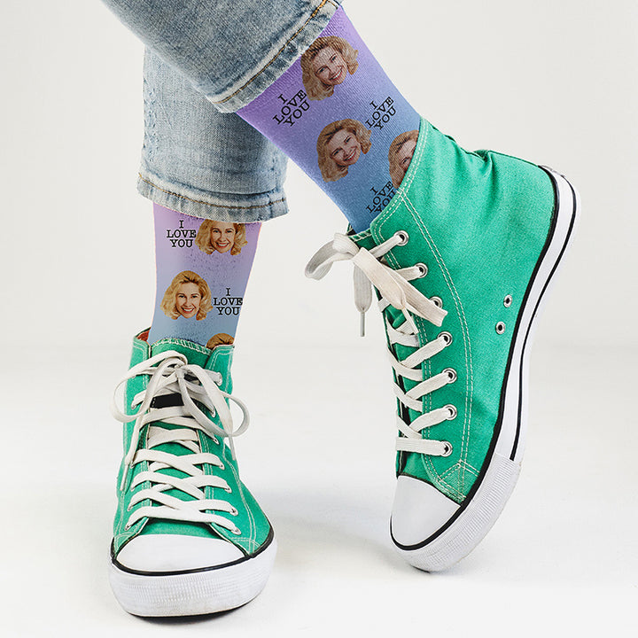 Personalized face on Socks for Adults, Young and Kids - GiftShire