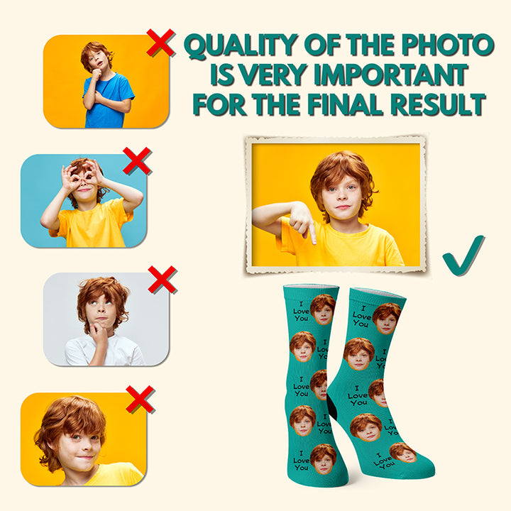 Personalized face on Socks for Adults, Young and Kids - GiftShire