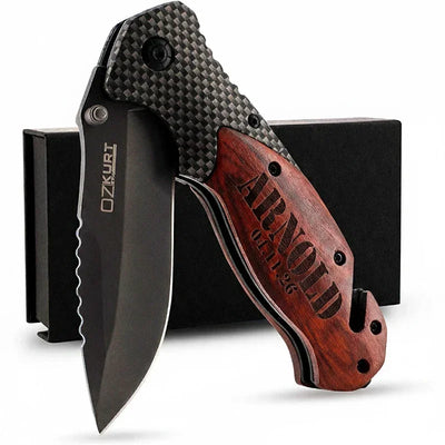 Personalized Fiber Knife with Name and Date, Groomsmen Proposal - GiftShire
