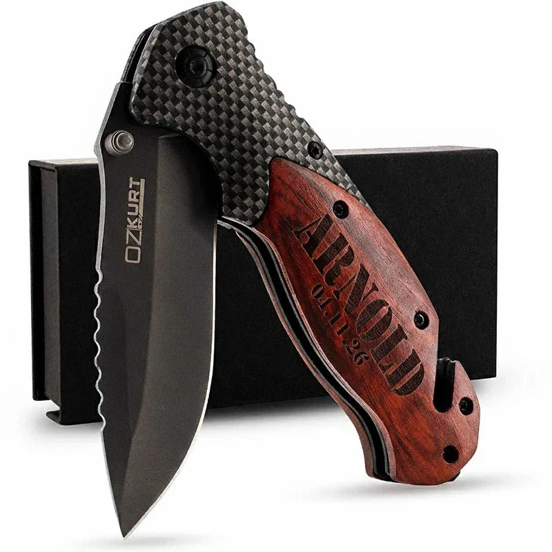 Personalized Fiber Knife with Name and Date, Groomsmen Proposal - GiftShire
