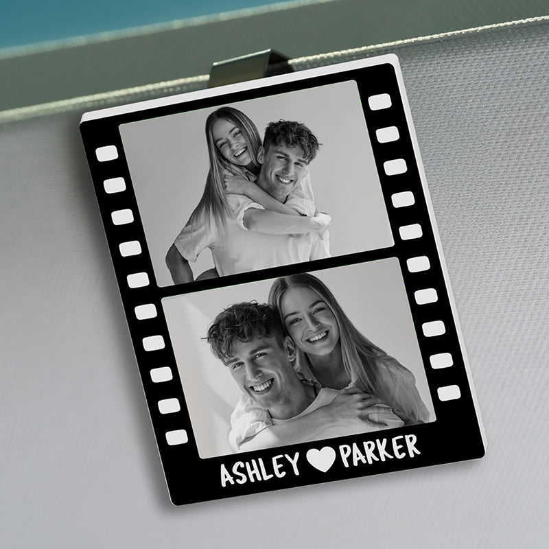Personalized Film Clip with 2-Photo for Car Visor – GiftShire