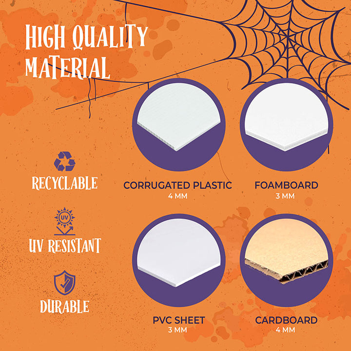 Personalized Full-Size Skeleton Halloween Sign - GiftShire
