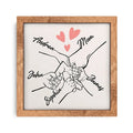 Personalized Gifts for Mom – Mother & Kids Hands Drawing – Custom Mom Sign