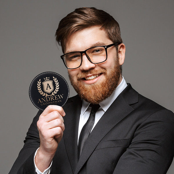 Personalized Groomsmen Coaster For Wedding