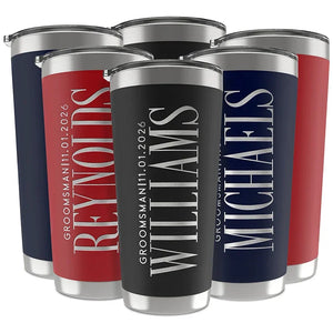 Personalized Groomsmen Tumbler with Custom Name - GiftShire