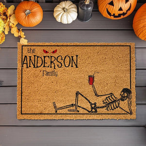Personalized Halloween Doormat with Family Name - GiftShire