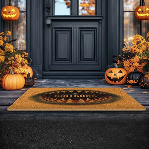 Personalized Halloween Doormat with Family Name - GiftShire