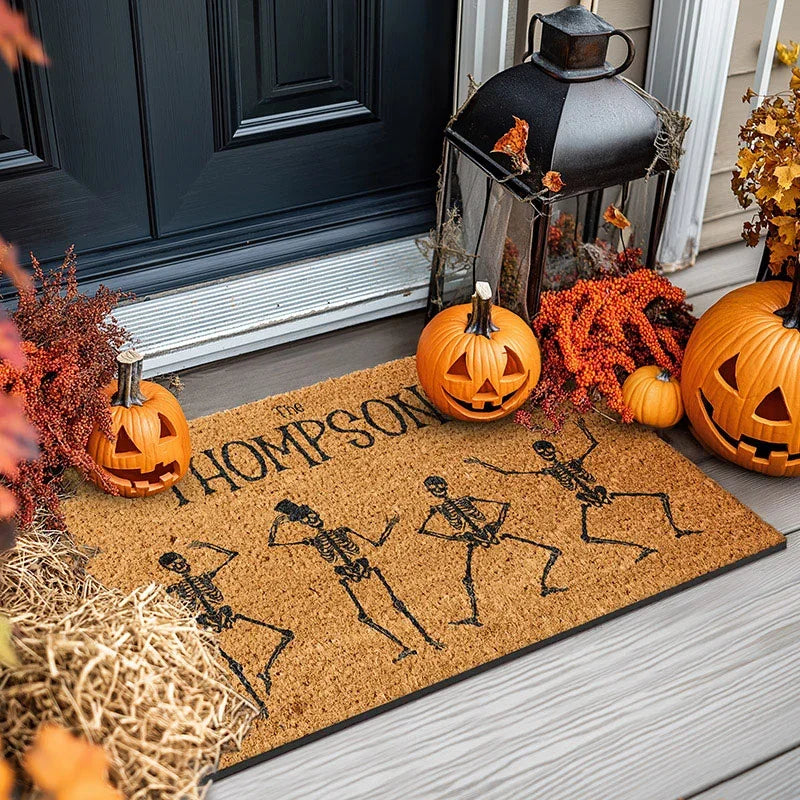Personalized Halloween Doormat with Family Name - GiftShire