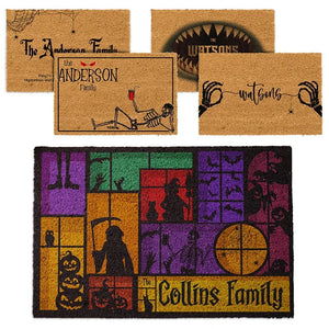 Personalized Halloween Doormat with Family Name - GiftShire