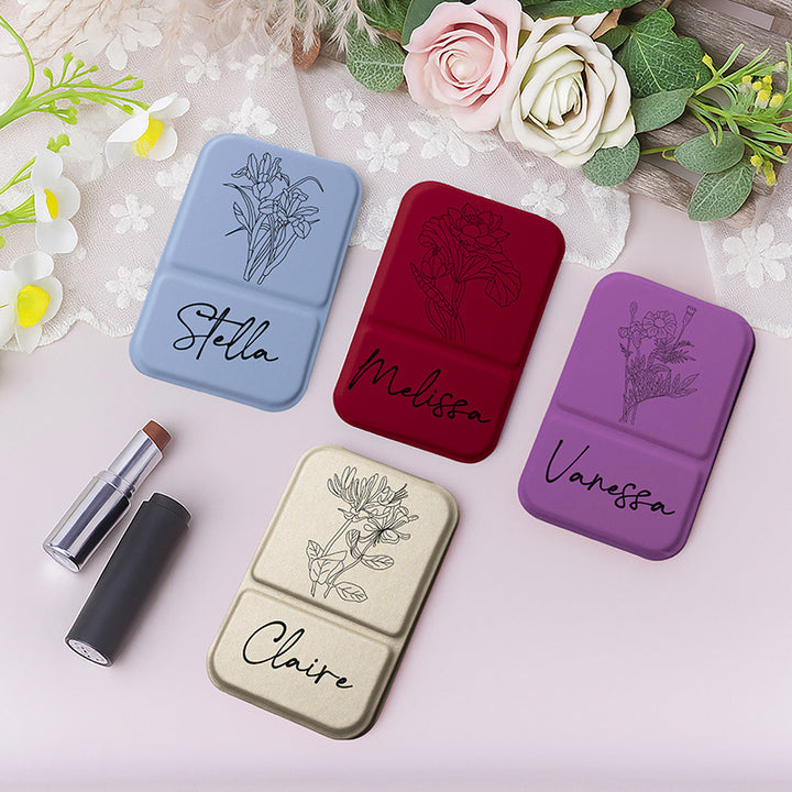 Personalized Handheld Foldable Mirror for Women