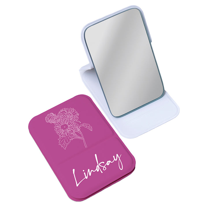Personalized Handheld Foldable Mirror for Women