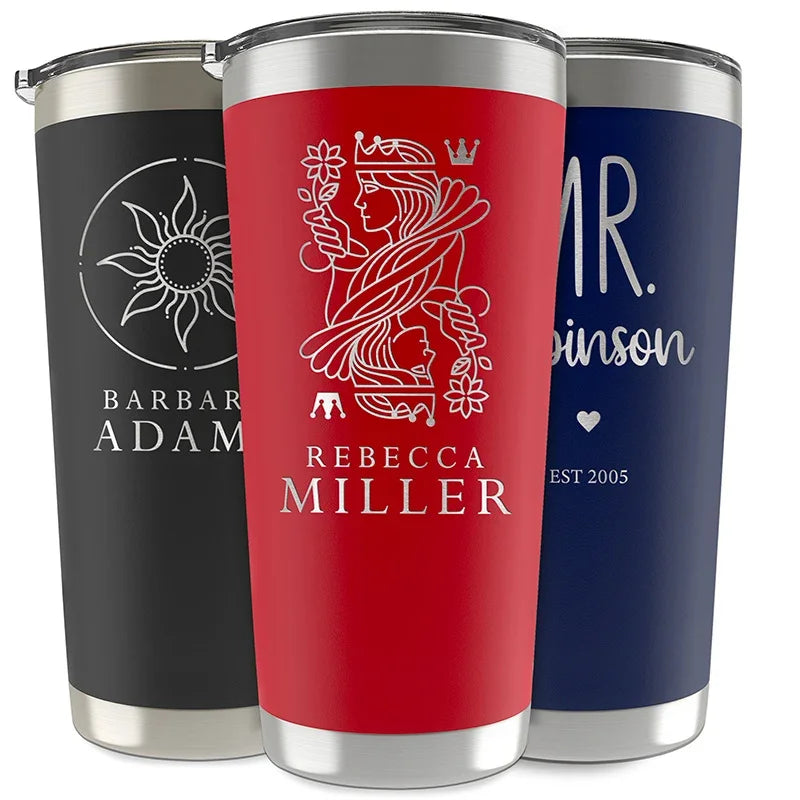 Personalized His & Hers Tumblers - Matching Gift For Couples - GiftShire