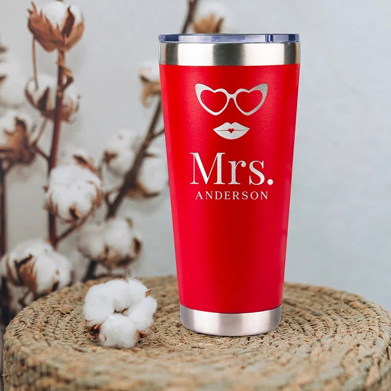 Personalized His & Hers Tumblers - Matching Gift For Couples - GiftShire