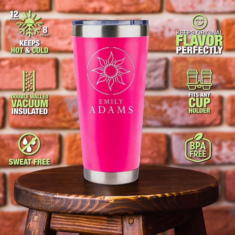 Personalized His & Hers Tumblers - Matching Gift For Couples - GiftShire