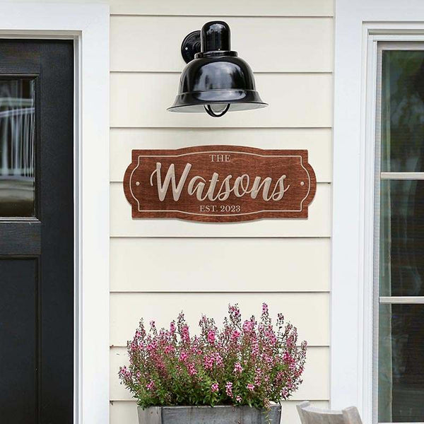 Personalized House Sign, Christmas Gift for Home, Front Door Decor