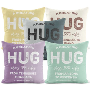 Personalized Hug Cushion Pillow with a Big Hug - GiftShire