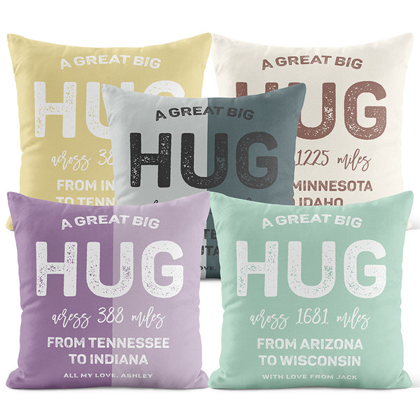 Personalized Hug Cushion Pillow with a Big Hug - GiftShire