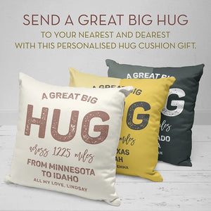Personalized Hug Cushion Pillow with a Big Hug - GiftShire