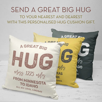 Personalized Hug Cushion Pillow with a Big Hug - GiftShire