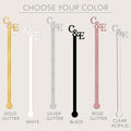Personalized Initial Acrylic Drink Stirrers