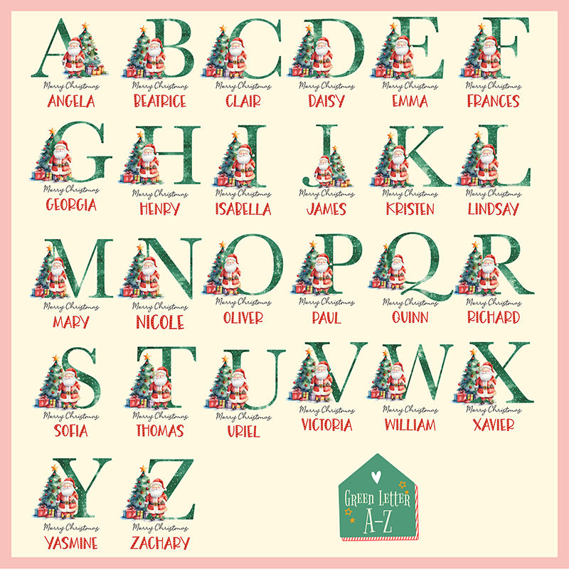 Personalized Initial Santa Sack with Custom Letters