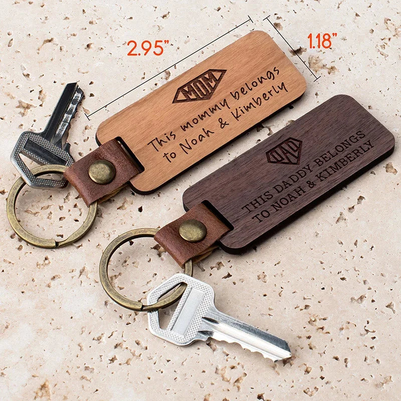 Personalized Keychain - Name, Text and Icon Engrave - GiftShire