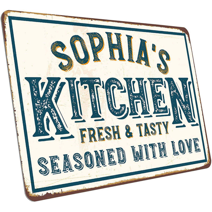 Personalized Kitchen Sign - Vintage Family Wall Art Décor | B08KJJ5R7X - Kitchen D2 - GiftShire