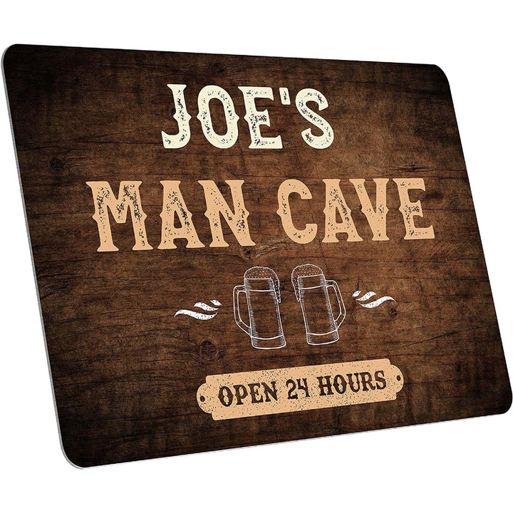 Custom Wall Sign- Personalized Man Cave Sign, Gift for Him - GiftShire