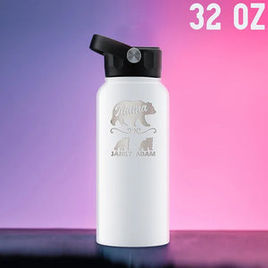 Personalized Mama Bear Water Bottle - GiftShire