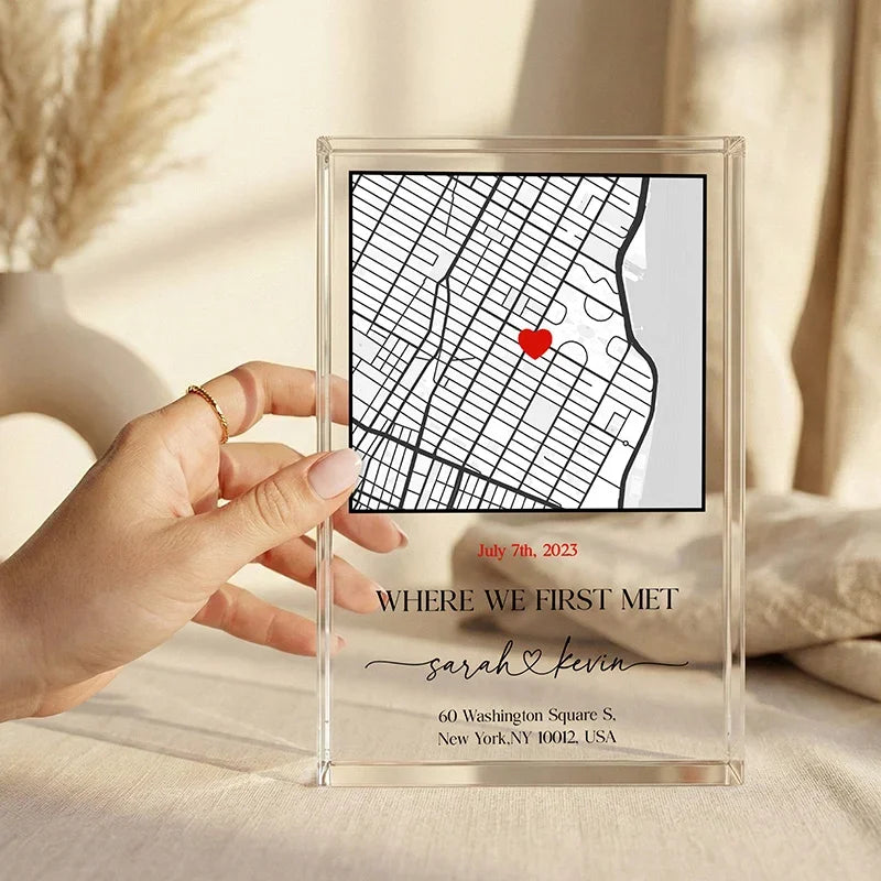 Personalized Map Frames – Custom Location Keepsakes for Couples